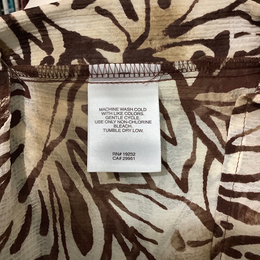 ALFRED DUNNER Sheer Floral Print Top 45 - Picture 6 of 11